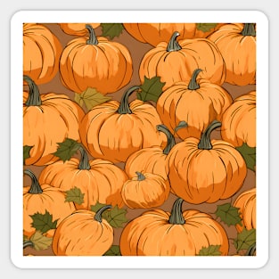 Pumpkin Pattern 9 Sticker